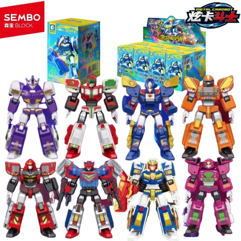 Metal Cardbot Assembling Building Block Man Animation Xuan Blue Lightning Toys Model Desktop Decoration Holiday Gift