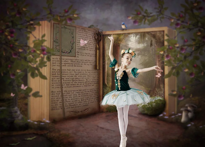 Mehofond-خلفية تصوير عتيقة ، كتاب الربيع ، خلفية أرض العجائب ، حفلة عيد ميلاد للأطفال ، مرة واحدة ، استوديو الصور