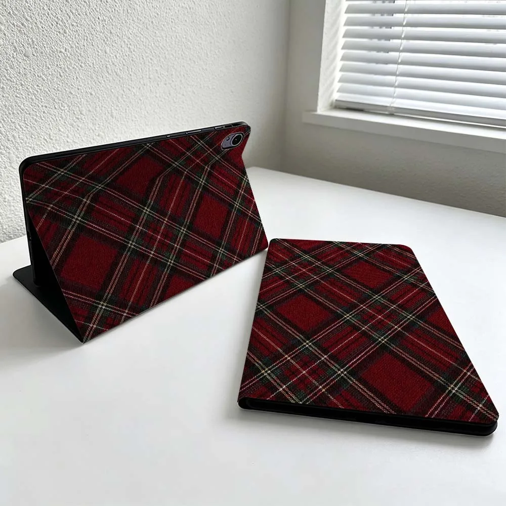 Retro Plaid Pattern Cover For Huawei MatePad MediaPad MagicPad Honor Pad 10 9 8 X10 X9 X8 Pro Soft Inch Tablet Case