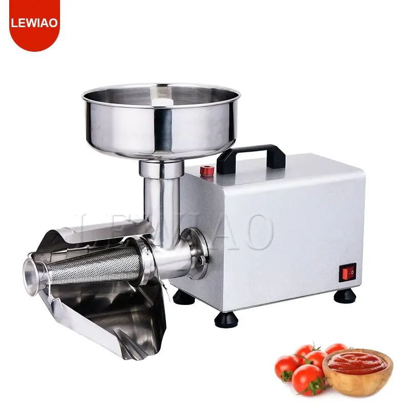 Saringan tomat elektrik, mesin giling saus kelas komersial baja tahan karat