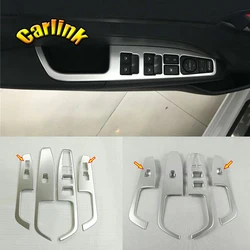 Hyundai Elantra 2017 2018 19 2020 LHD ABS 무광택 자동차 창 유리 리프팅 버튼 스위치 패널 장식 스티커 액세서리