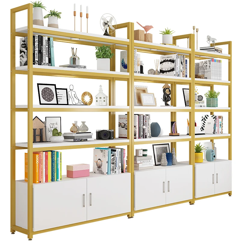 Bookshelf Multi-layer floor Storage Display Storage Combination file cabinet