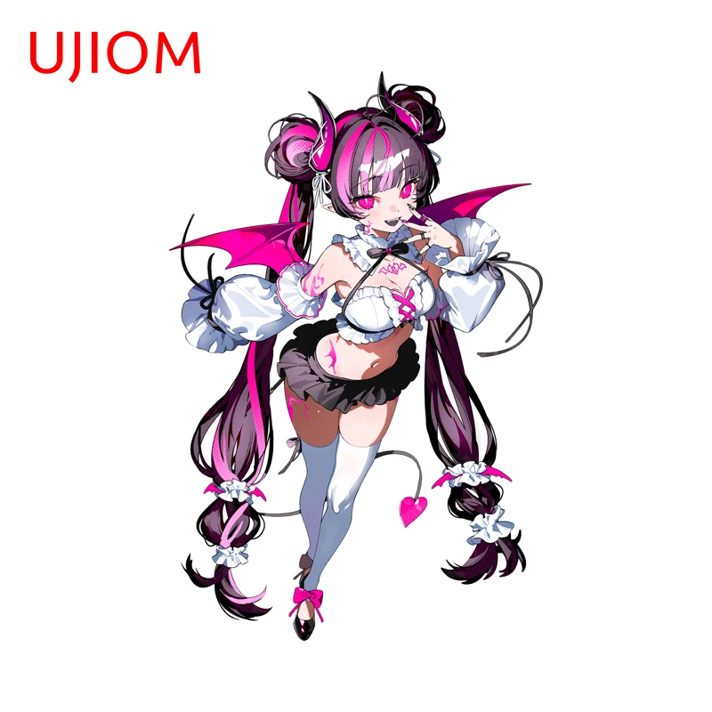 UJIOM Kawaii Devil Loli Wall Stickers Personality Living Room Cabinet Stove Decals Perfect PVC High Quality Kitchen Decoration