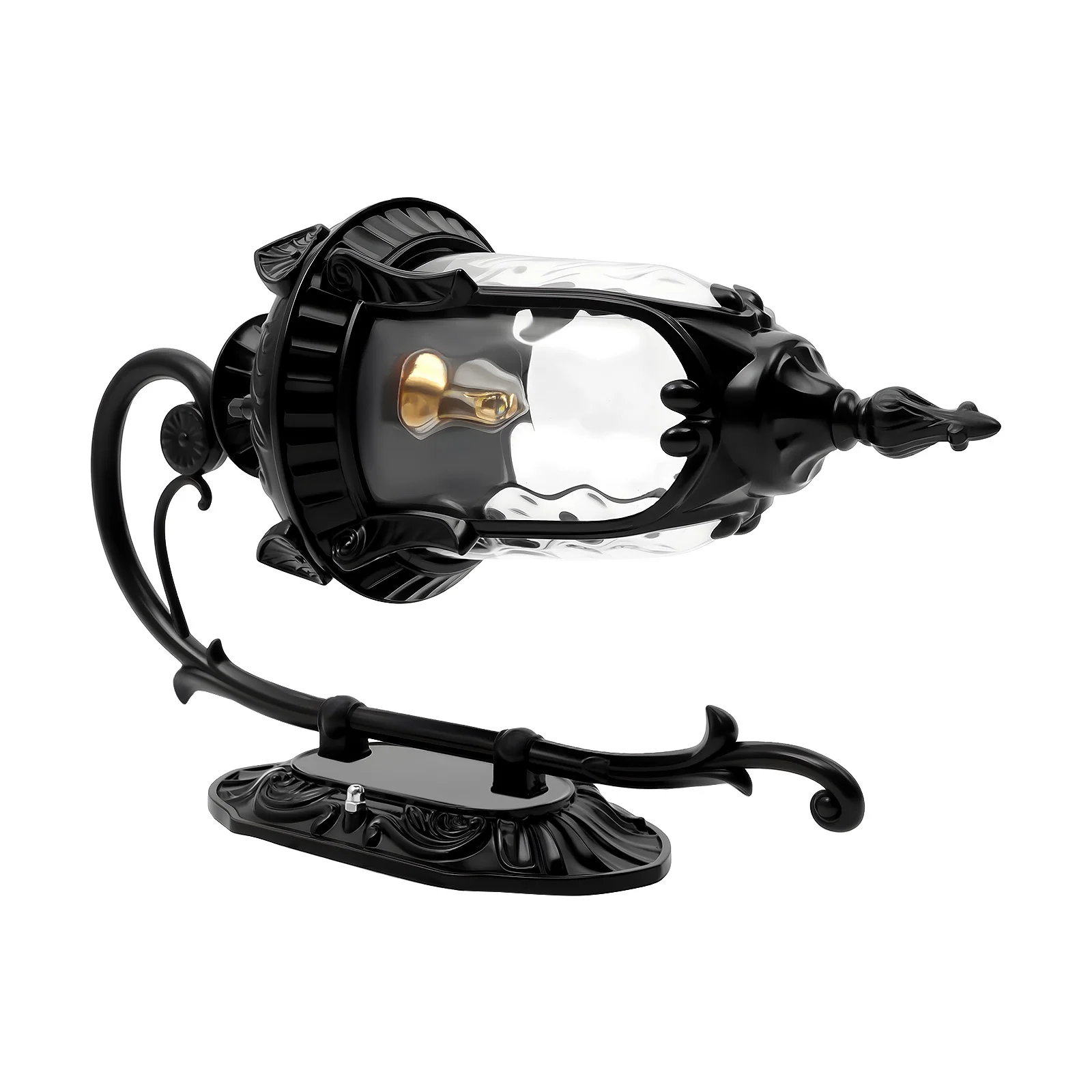 تركيبات إضاءة جدارية خارجية خارجية مقاومة للماء، مصباح شرفة، مصباح حديقة، شمعدان مقاوم للمطر، أسود