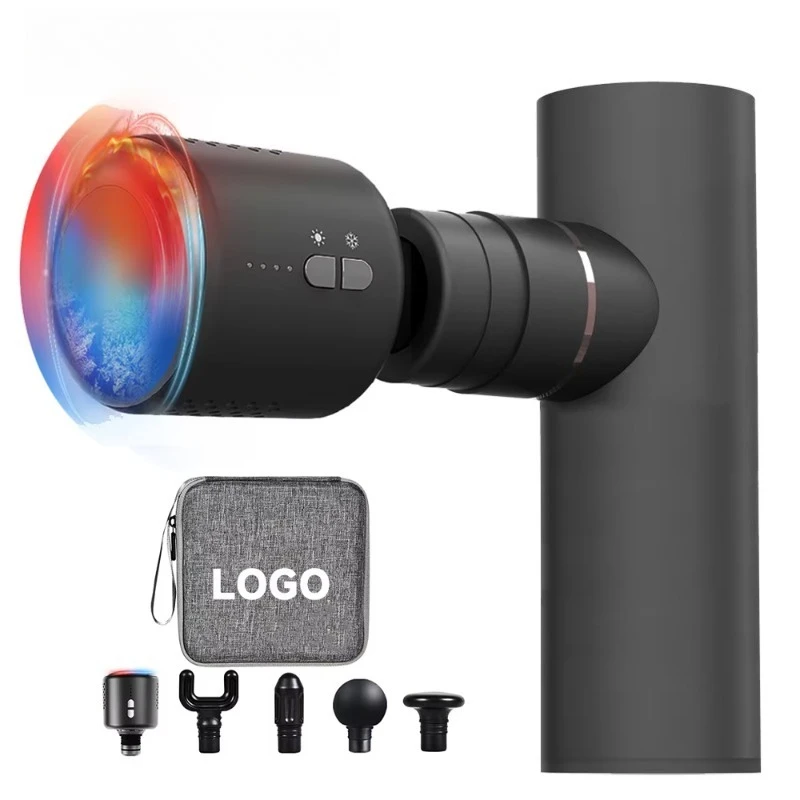 

2025 Mini Muscle Massage Gun with Special Heating&Cooling Massaging Head