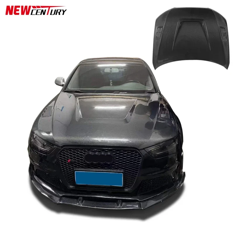 

Carbon fiber material B9 style engine cover HOOD for 2013-2016 Audi A4L