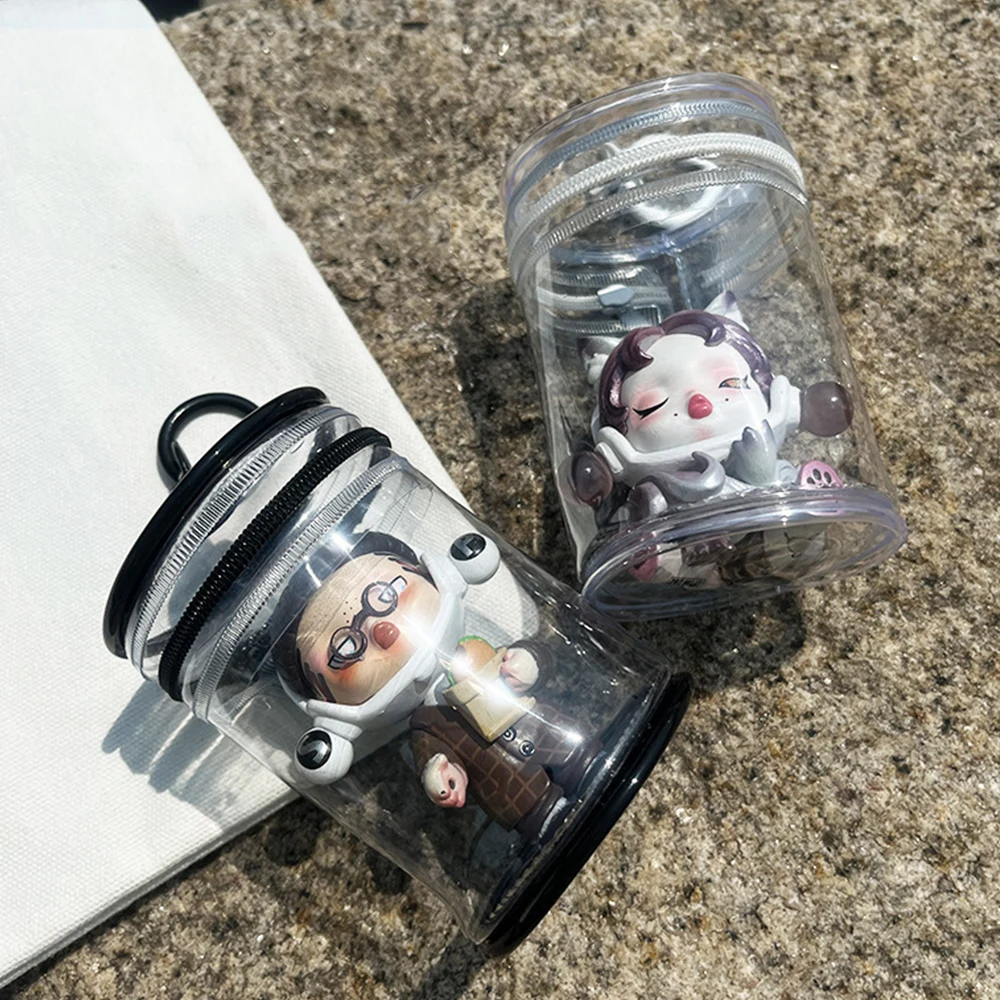 PVC Cute Toys Doll Storage Bag Transparent Dustproof Pouch Bag Pendant High Quality Mini Storage Cases Portable Thickened Wallet