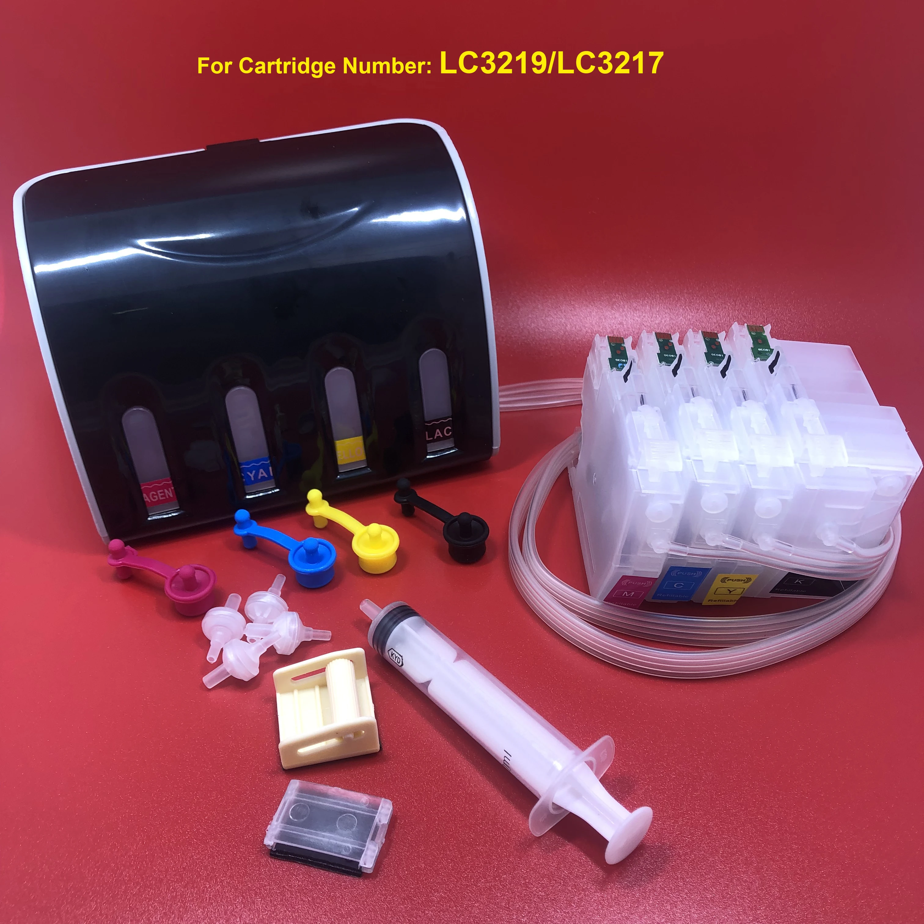 1Set LC3219XL CISS Ink cartridge LC3219 LC3217 for Brother MFC-J5330DW MFC-J5335DW MFC-J5730DW J5930DW MFC-J6530DW MFC-J6930DW