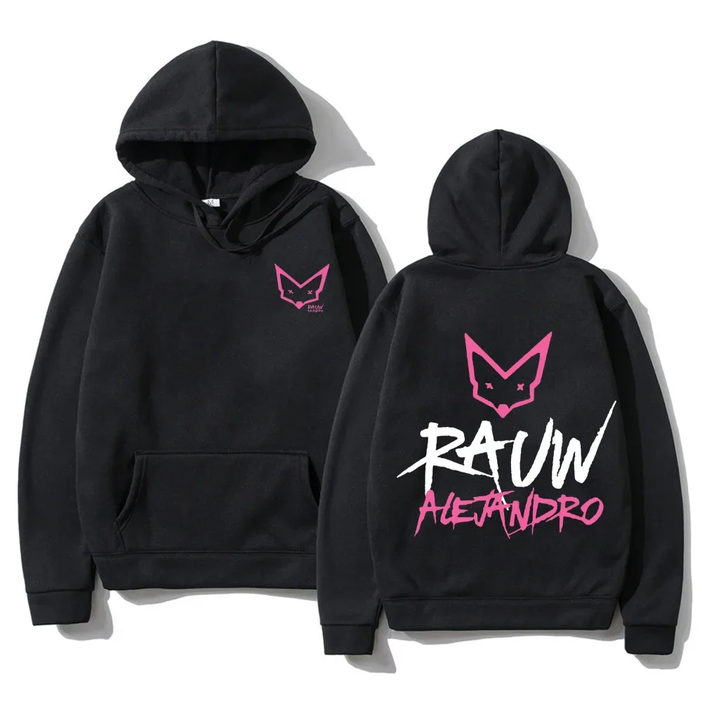 Rauw Alejandro Saturno Herbst/Winter Herrenbekleidung – langärmliger, lässiger Fleece-Hoodie für Männer und Frauen, Jugendkleidung