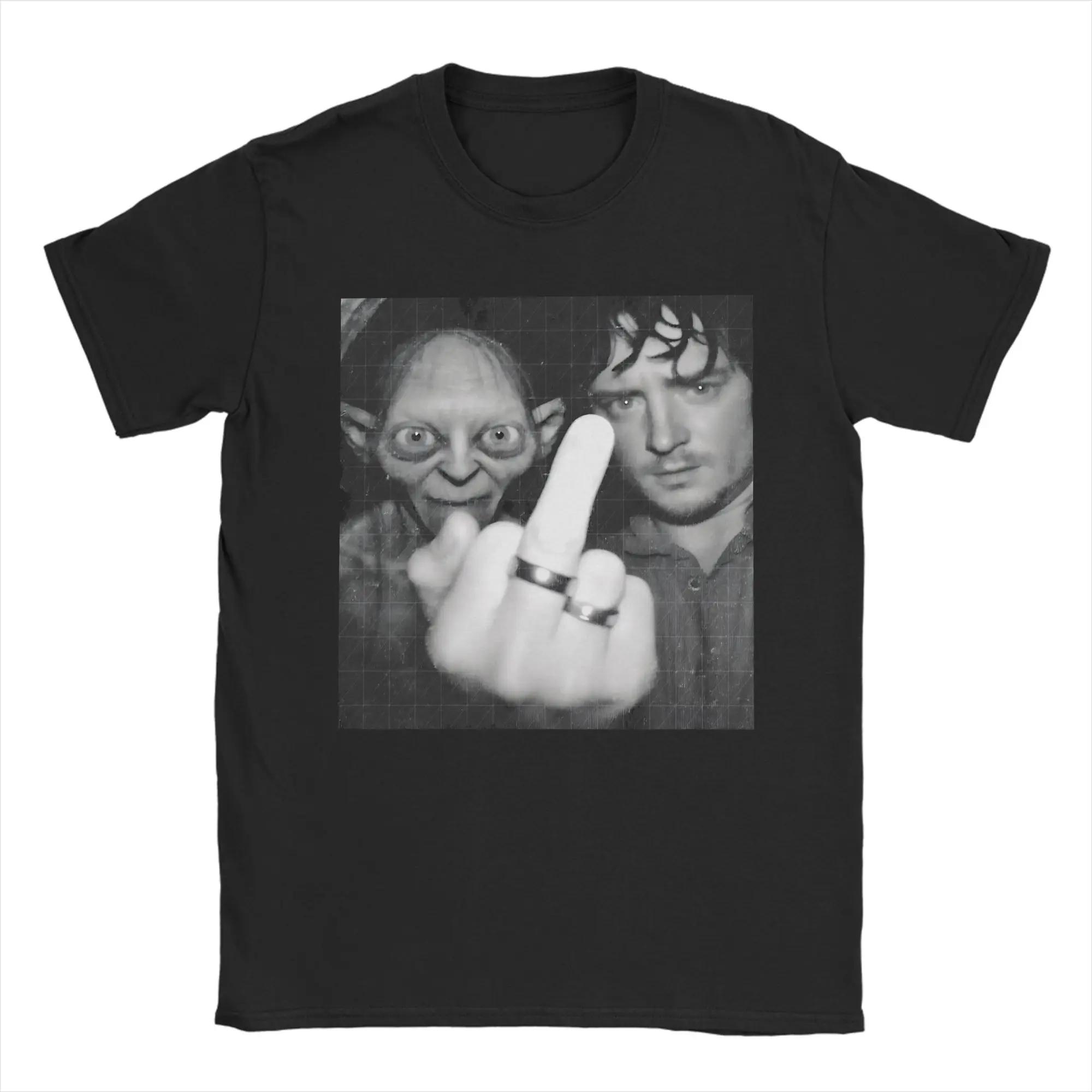 L-Lords Of The R-Rings Meme T Shirt for Men Cotton Vintage T-Shirt Round Neck  Tees Short Sleeve Clothing Classic