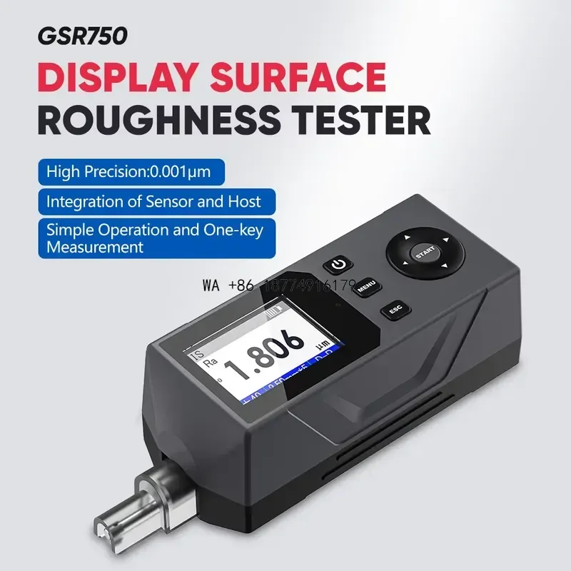 wmwmnu High Precision Surface Roughness Tester Meter 0.001μm Measuring Instrument Surface Profilometer Measuring Support