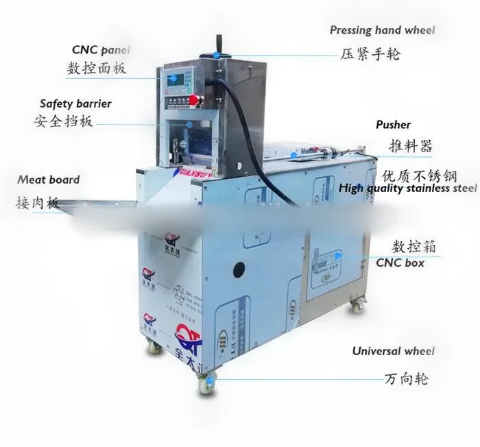 自動冷凍肉スライス機,肉スライス機,ソーセージ,クランク,トリマー