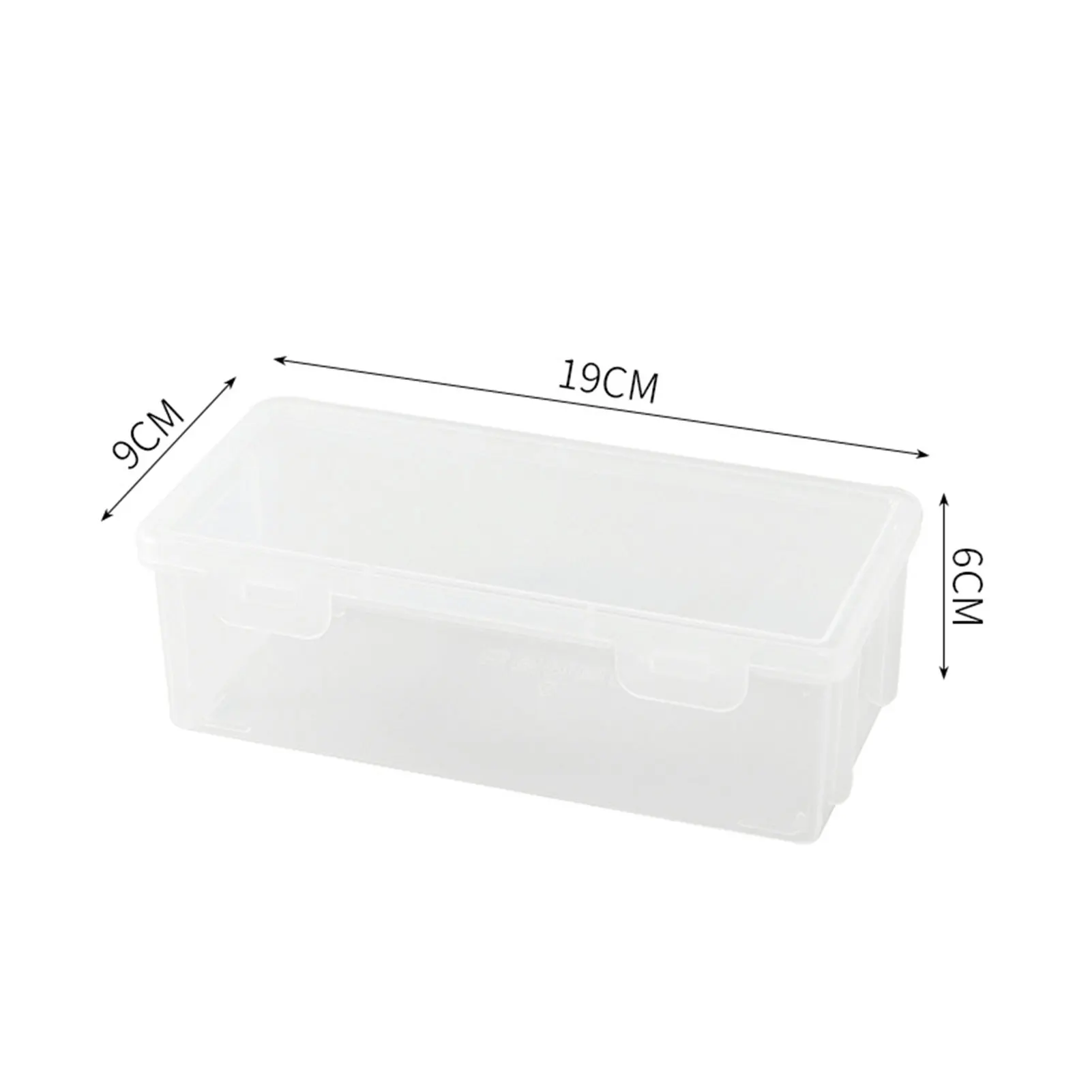 Clear Pencil Holder Utility Box Pen Holder with Snap-Tight Closure Latch for Pen Pencil Eraser Ruler