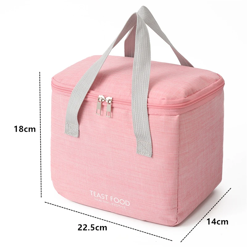 Insulated Lunch Bag Large Thermal Bento Box Storage Handbag Kid Student Picnic Food Pouch Breakfast Organizer Cooler Bags