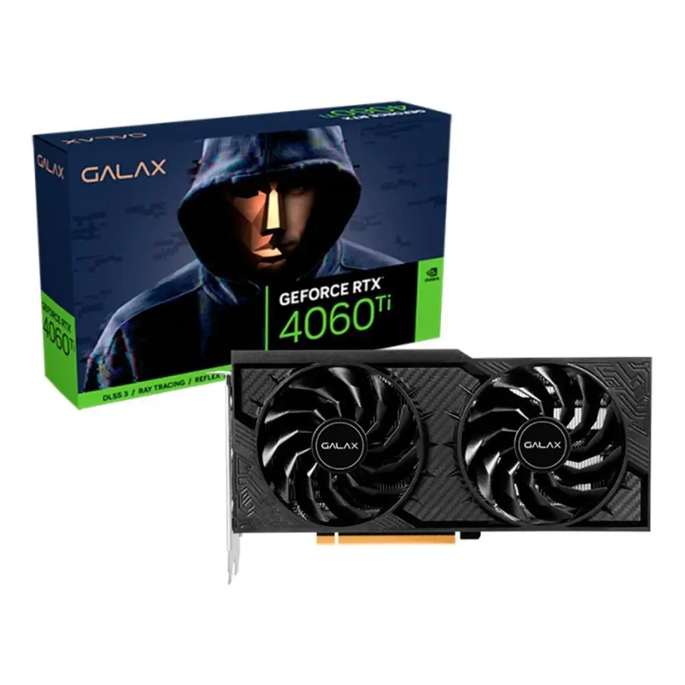 Galax Geforce RTX Video Board 4060 TI Teclab Dual (AD104) 8GB DDDR6 128 BITS - 46ISL8MDABOC