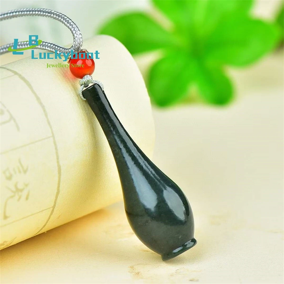 Natural Hotan Jade Peace Vase Pendant Simple and Elegant Personality Exquisite Fashion Versatile for Men and Women