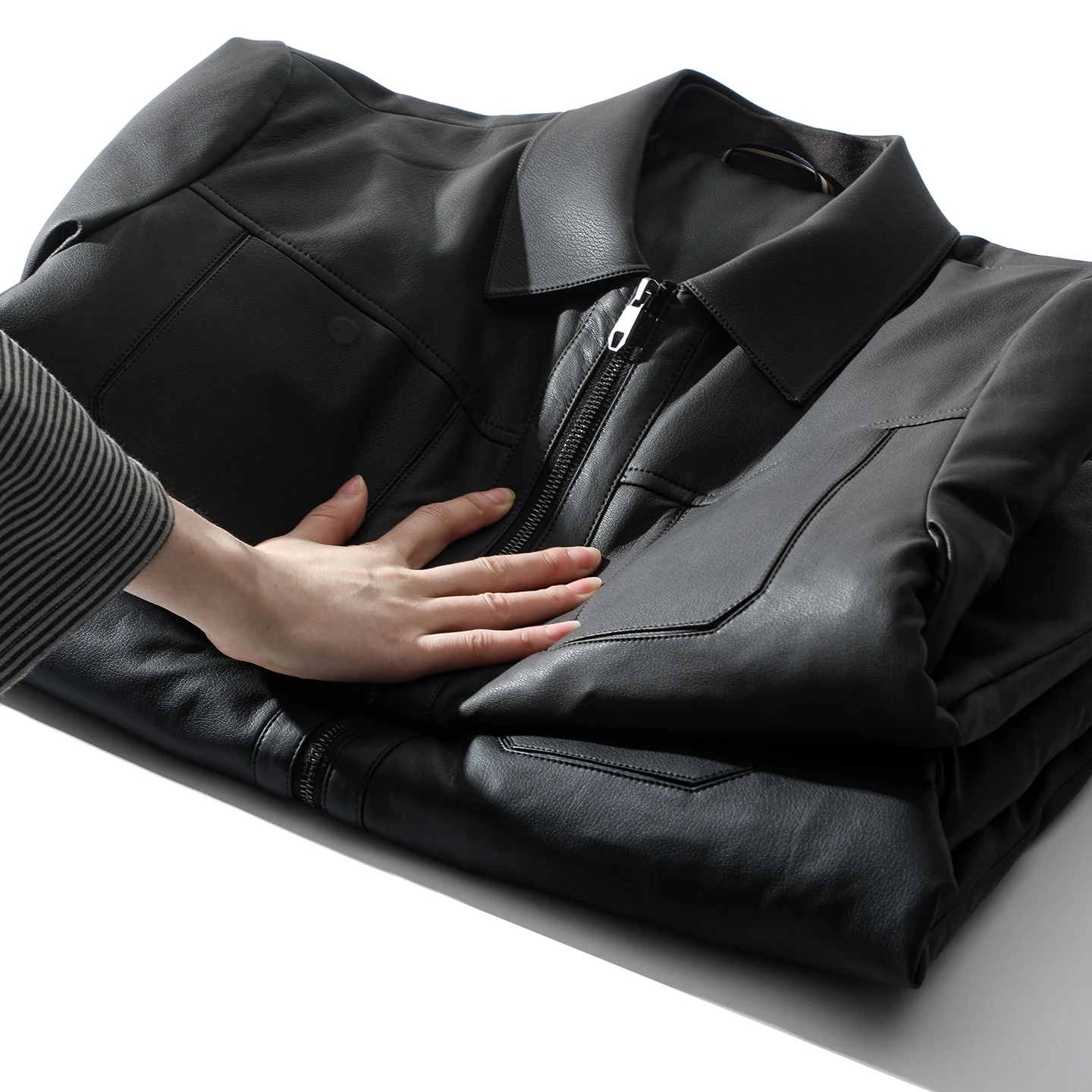 

Men's Casual down Jaet 85 Goose down Quilted Warmth Outdoor Busin Commute Workwear Stand Collar Zipper Polyester Fiber