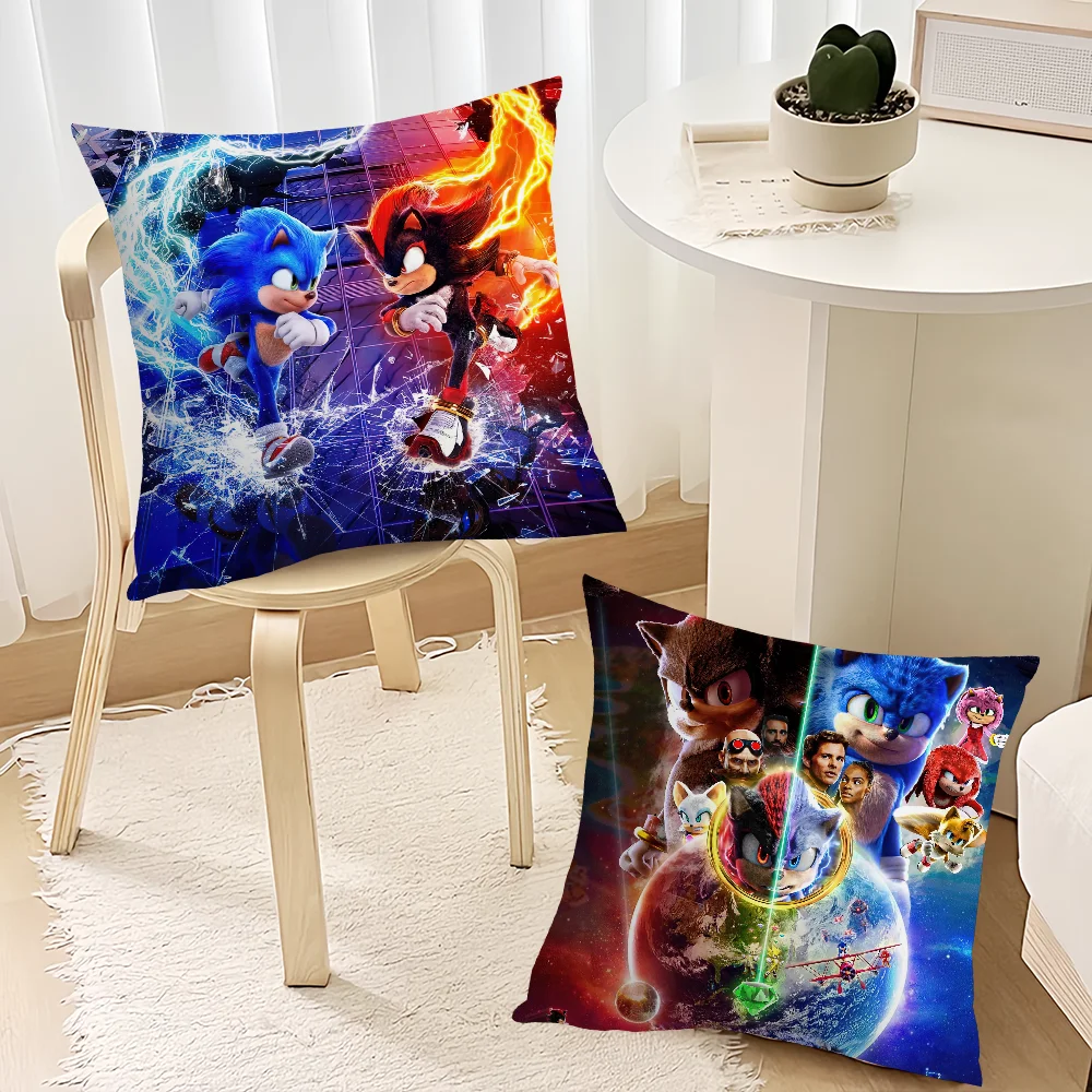 Game S-Sonic S-Series cushion cover Living Room Accent Couch Back Support Square Lounge Restful Nap Companion Pillow Case