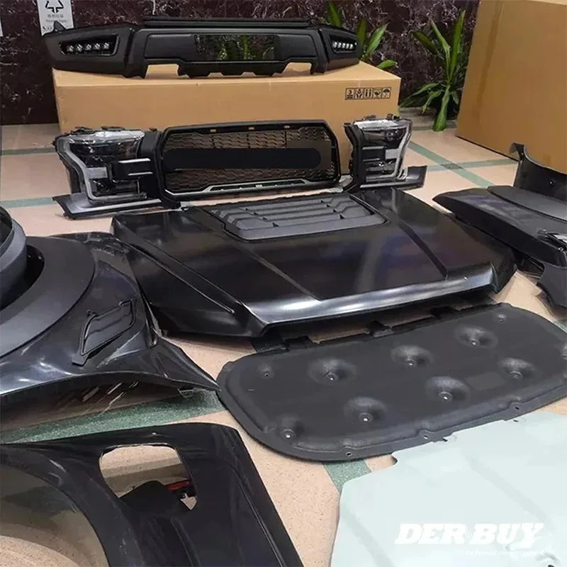 High quality Auto body kit 2012-2021 Ranger accessories T6 T7 T8 car bumpers for   upgrade F150 Raptor bodykit