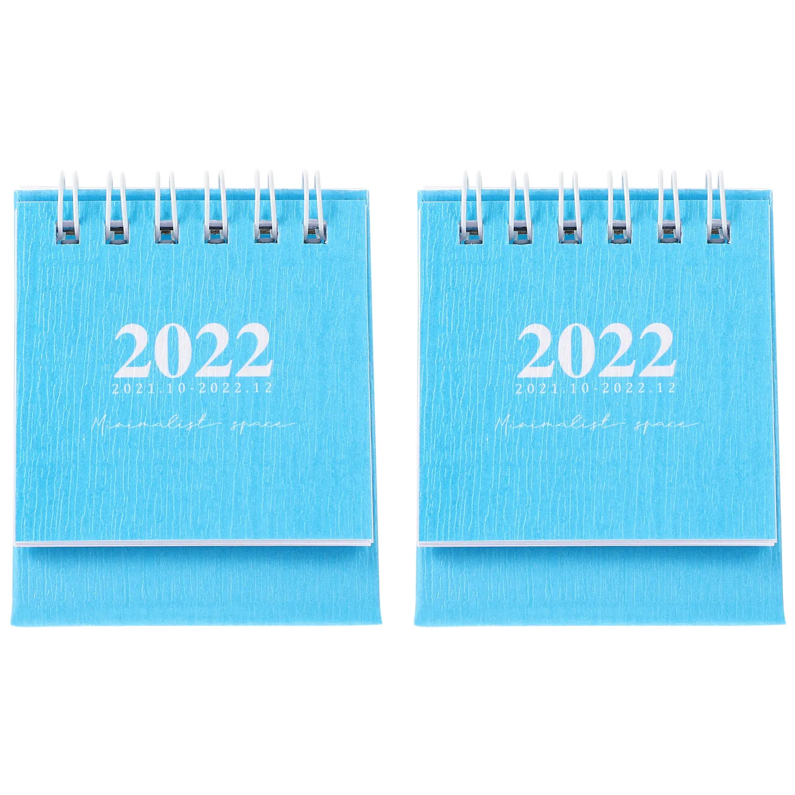 

2 Pcs Simple Mini Desk Calendar Decoration Home Small Paper Calendars Ornaments 2022 Desktop Notepad Office