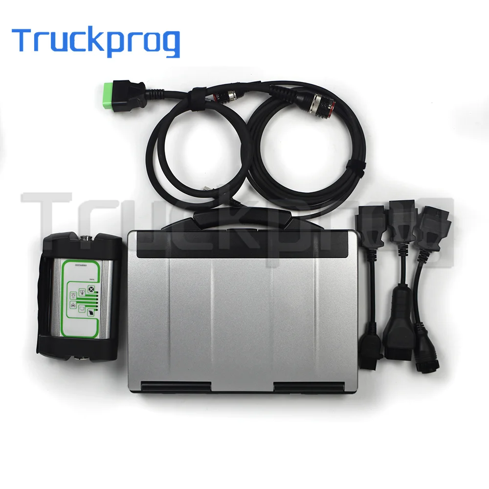 For Vocom 88890300 with PTT V2.8 Dev2tool Developer+CF53 Laptop for FH FM EURO5/6 Truck Excavator Diagnostic Tool