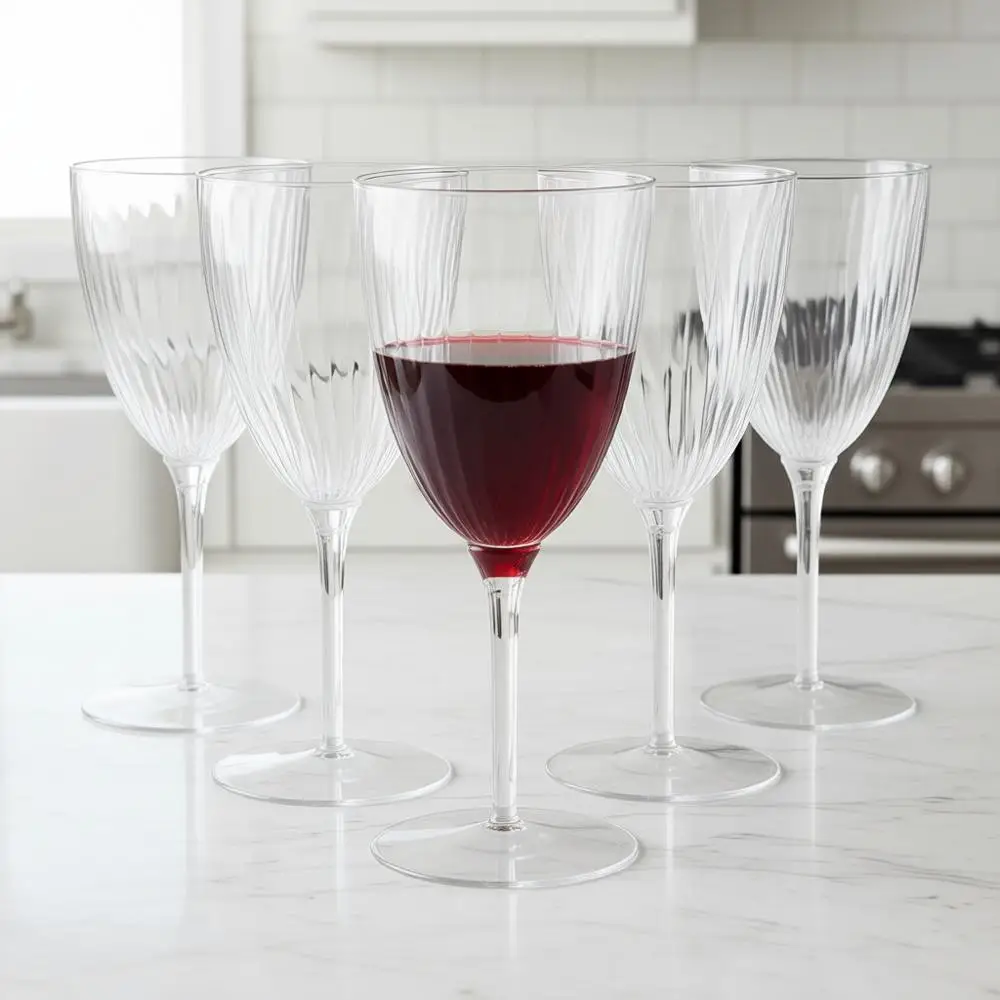 

32 штуки, 225 мл, прозрачные пластиковые бокалы для шампанского, одноразовые пластиковые бокалы для вина и мимозы, для свадеб, тостов, домашнего и повседневного использования