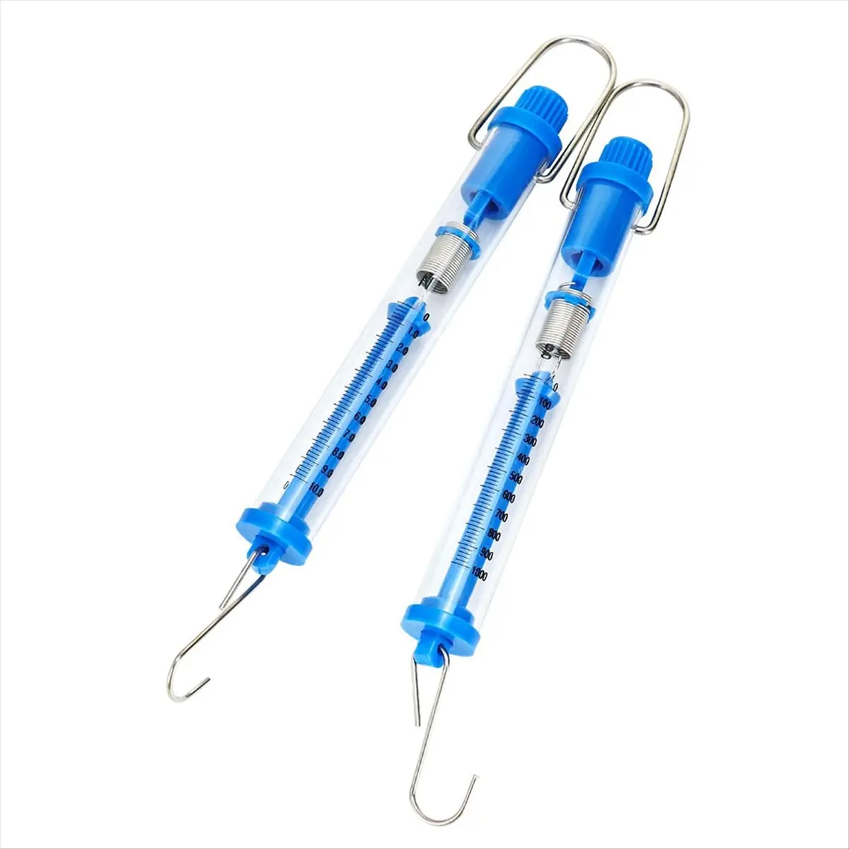 【Clearance Sale】Spring Scale, 10 Pack 10N Transparent Spring Balance Hanging Tube Spring Scale,Spring Balance Hanging Tube