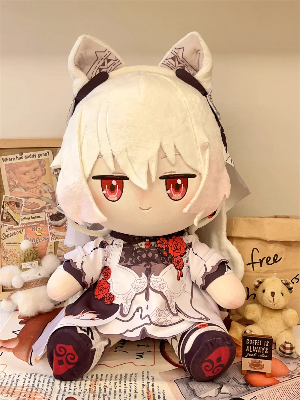 Plushie Honkai Impact 3rd Theresa Apocalypse 40cm Doll Toy Sitting Body Clothes Costume Dress Up Game Cosplay MT Pre-order