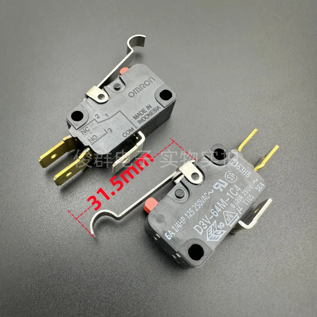 5PCS/D3V-64M-1C4 micro reset switch microwave oven door detection power button 6A