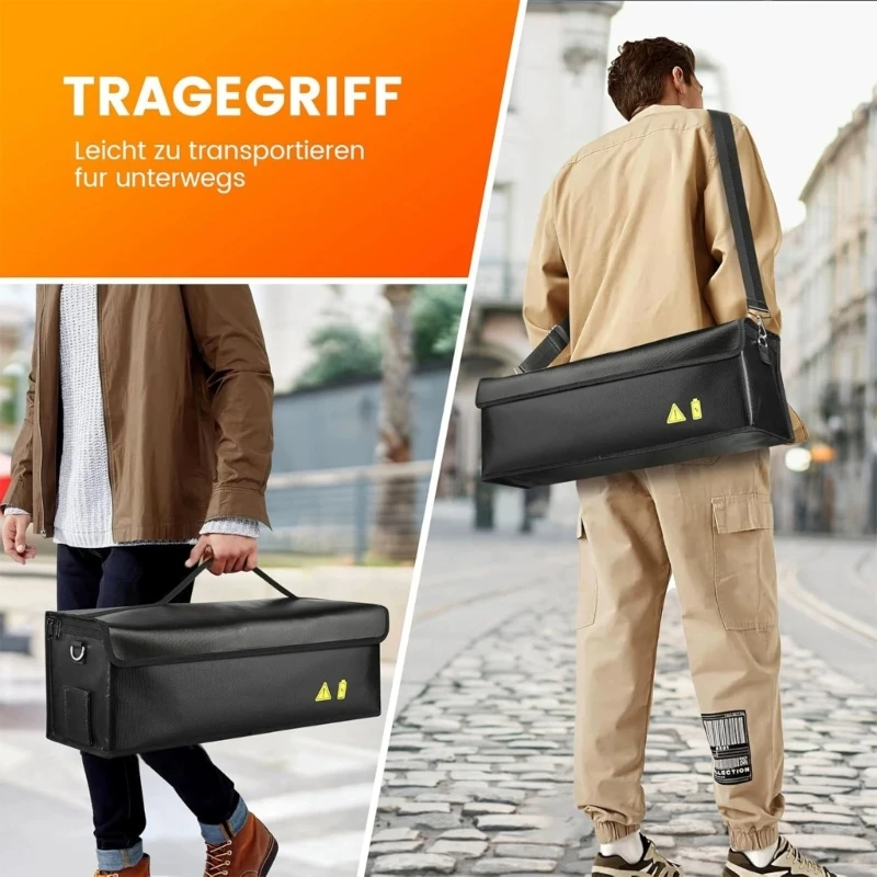 K0EA 耐熱漏れ防止電動自転車バッテリー収納ポーチ、通気性のあるデザインと電動自転車用の多目的ユーティリティ付き