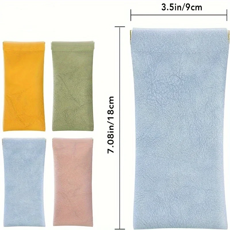 2 قطعة حافظة نظارات شمسية مغلقة أوتوماتيكية حقيبة تخزين النظارات مقاومة للماء غطاء حماية حقيبة تخزين النظارات