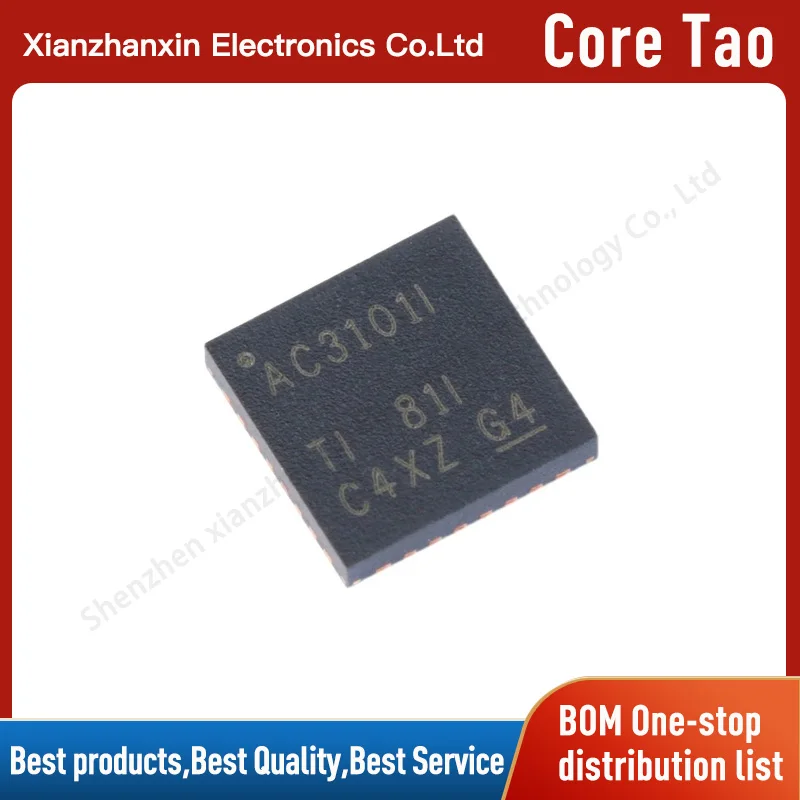 5pcs/lot TLV320AIC3104IRHBR TLV320AIC3104 Screen printing AC3104I VQFN-32 Audio power amplifier chip in stock