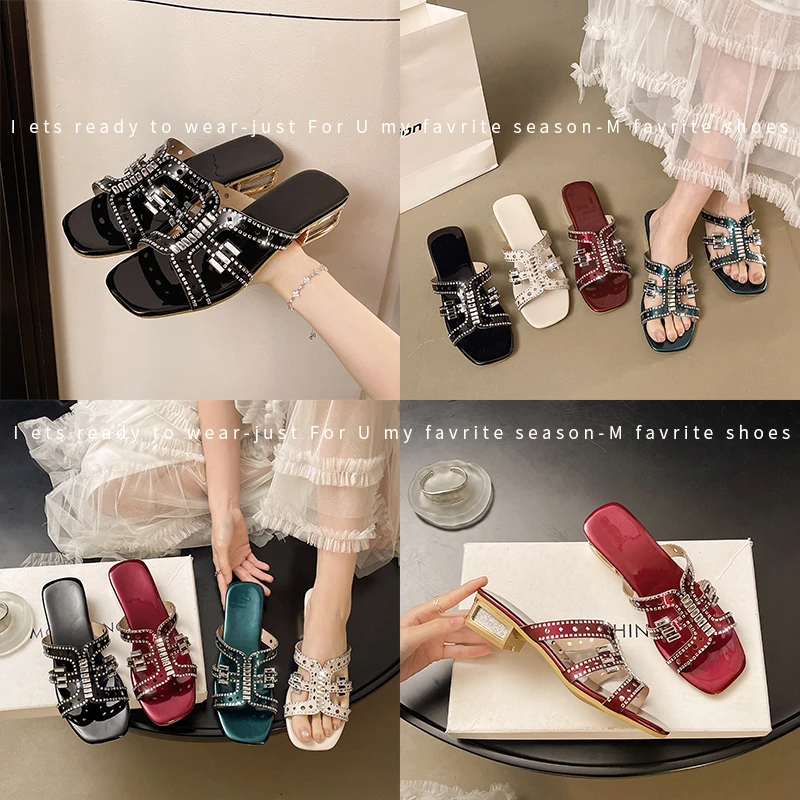 Rhinestone Hollow Square Toe S - Women Shoes Types ulasan dan harga