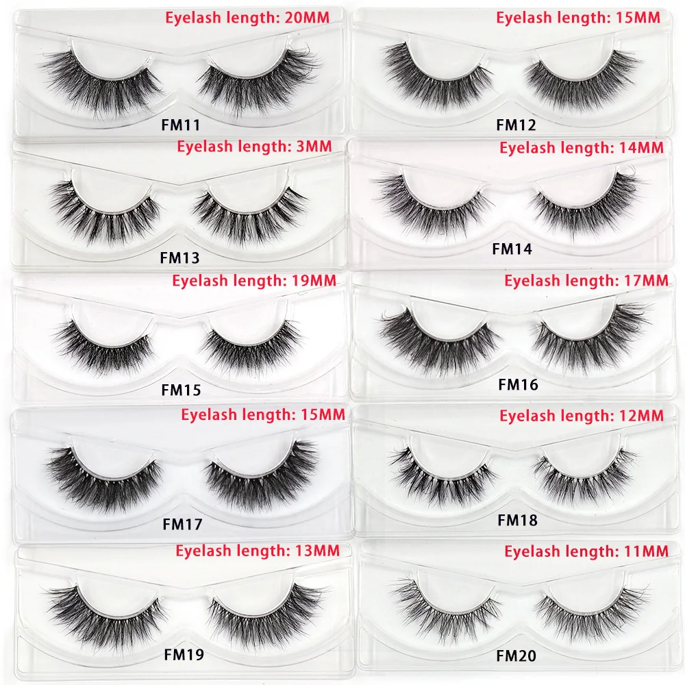 Hurtownia przezroczystych rzęs na taśmie, rzęsy 3D z norek, sztuczne rzęsy, rzęsy anime z przezroczystym paskiem, rzęsy manga, makijaż