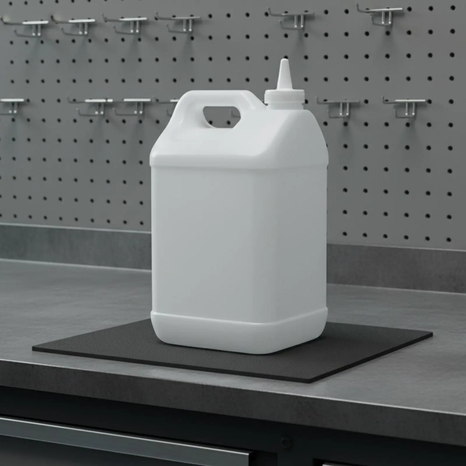

Plastic Engine Oil Container Sturdy Duty Rectangular Jerry Can HDPE Utility Jug Large Capacity 5L Plastic Jug for Garage
