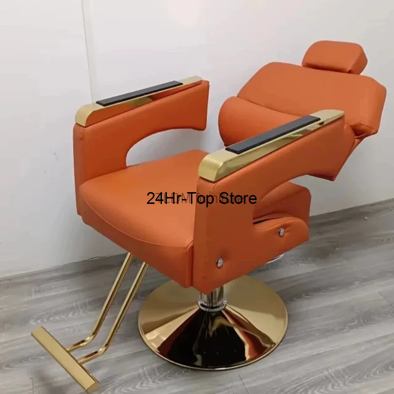 

Comfort Recliner Barber Chairs Handrail Dentist Workshop Adjustable Barber Chairs Equipment Hairdresser Cadeira Furniture QF50BC