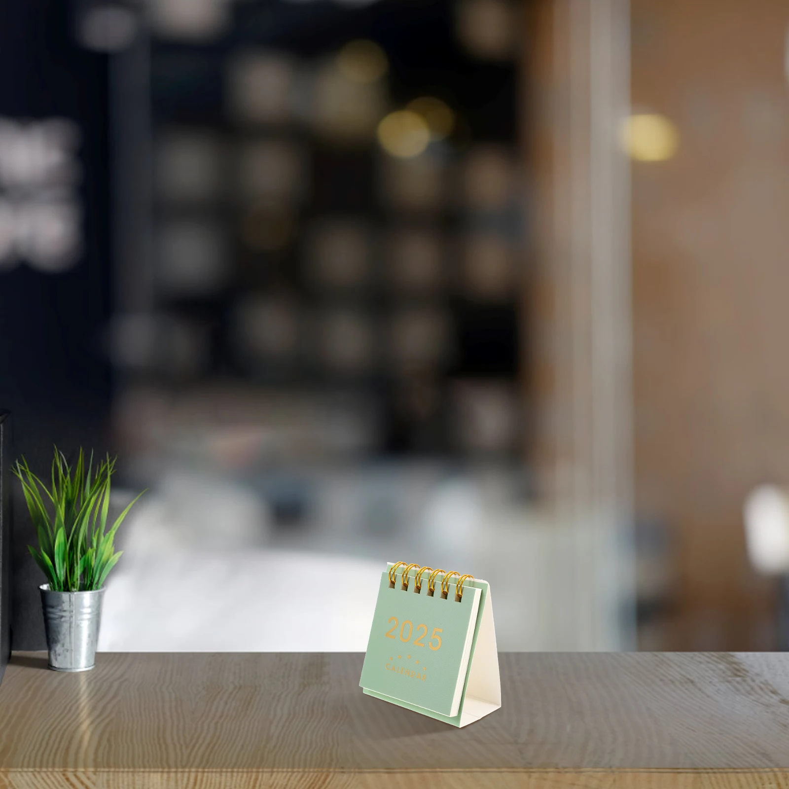 

Modern Desktop Portable Month Decor Small Stand Up Desk For Office Home Paper Material Tabletop Flip Calendar Aesthetic