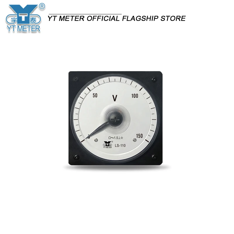 

LS-110 AC Voltmeter, wide-angle 240 degrees, 75V 100V 200V 750V, marine pointer instrument AC