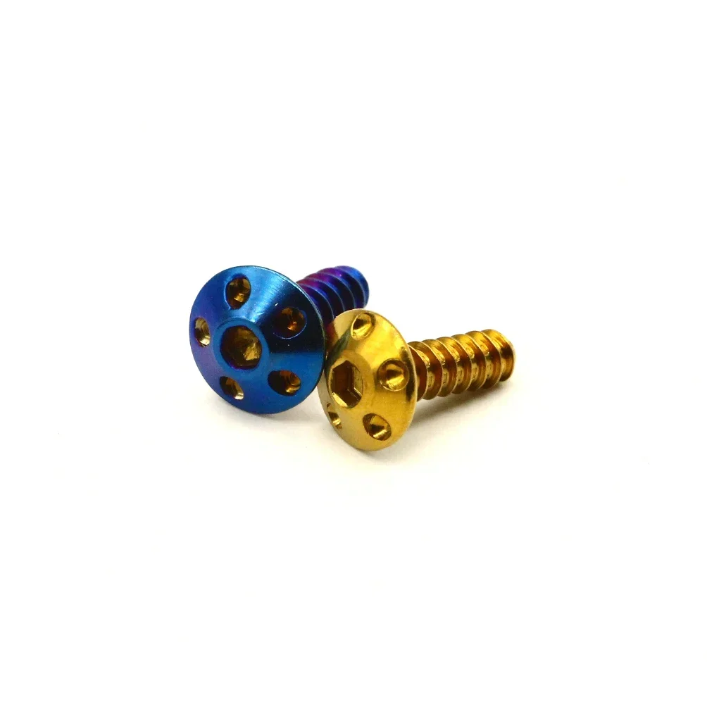 M5x15 10pc/lot Motorcycle Self-tapping Screws Stainless Steel Motorcycle Gold Plating Motorbike Motor Bicycle Screw