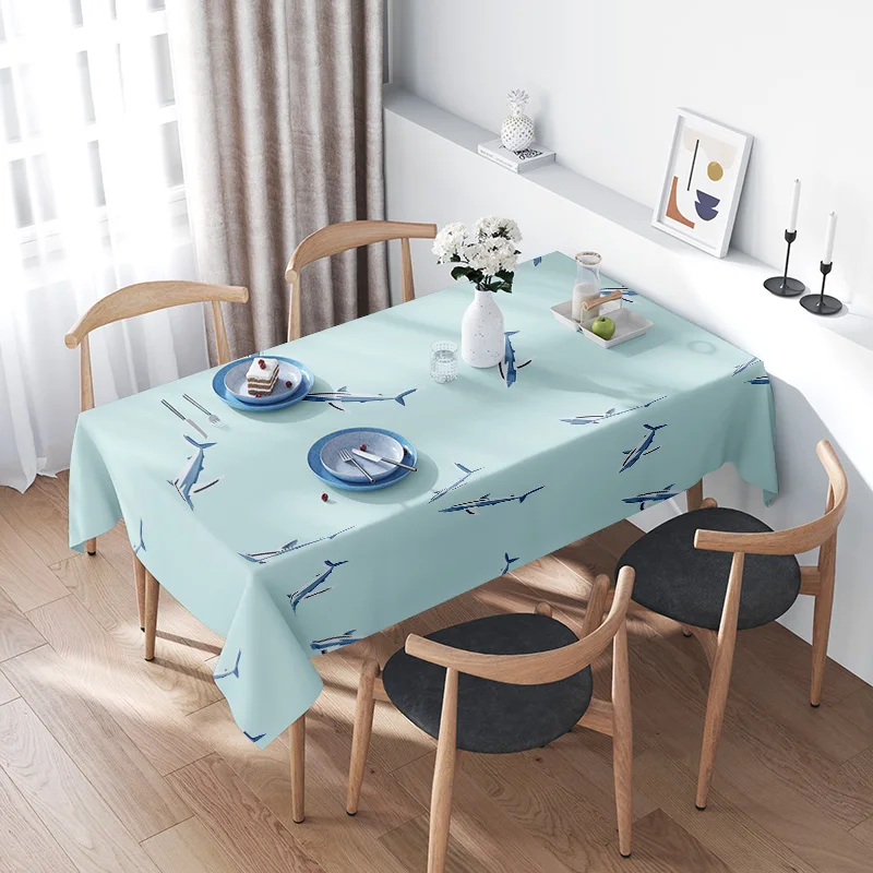 Blue Shark Tablecloth Decorative Modern Kitchen Dining Room Table Cover Home Textiles on AliExpress.comWorld's Largest Online Sh
