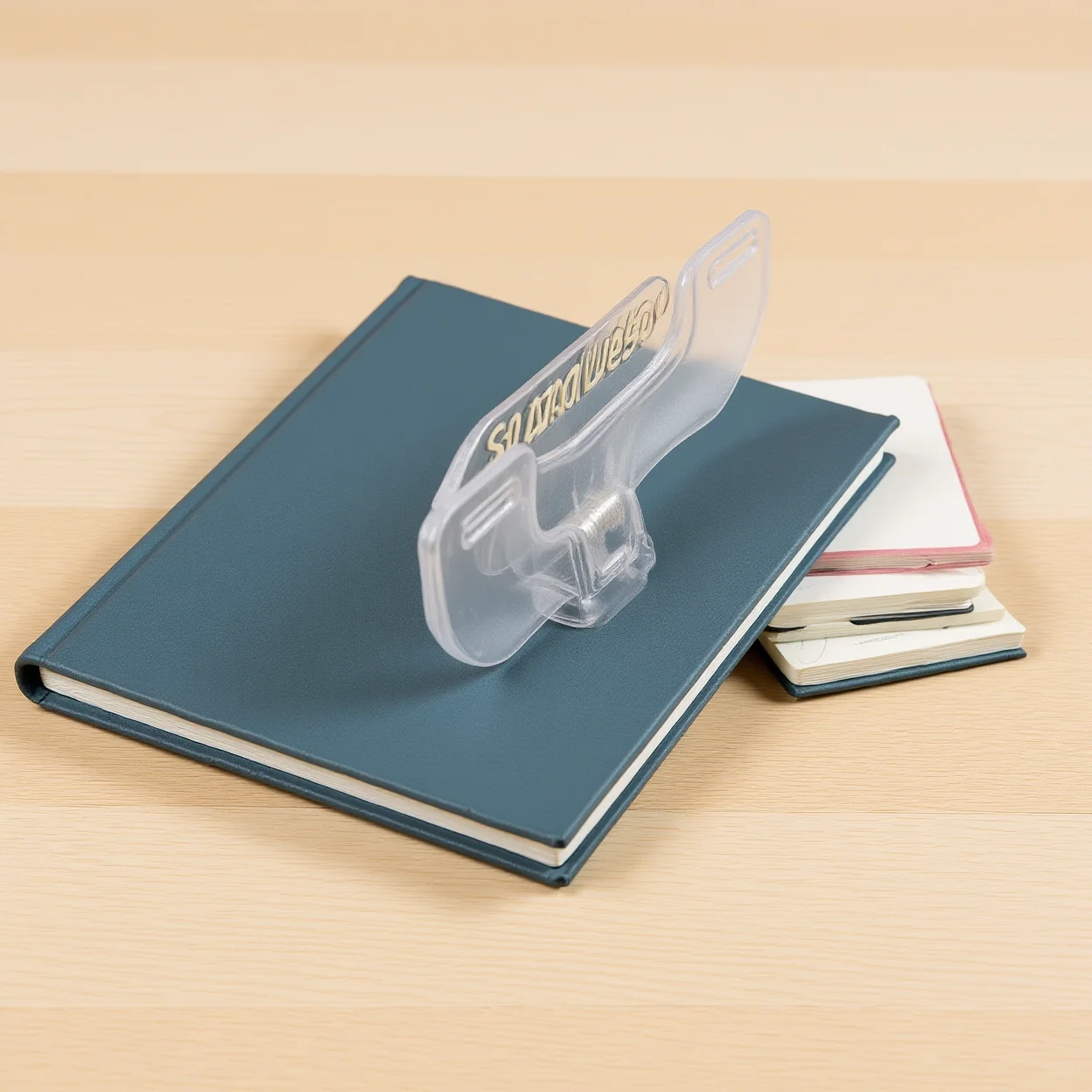 U-Shaped Clip Elastic Book Holder Clip Translucent Clip Thickened For Office School Receipts