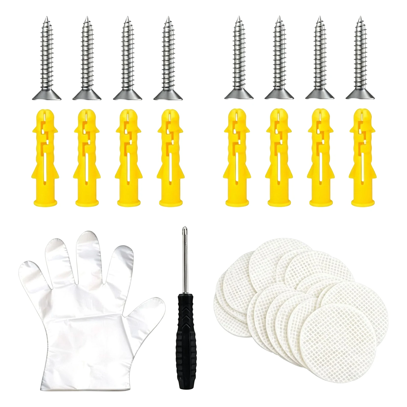 Homeowners Wall Repair Kit Professional Drywall Patch Set for Painted Walls Plaster Hole Fixer Durable Maintenance Tools
