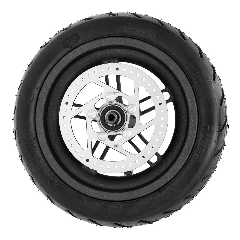 

8.5 Inch Wheel Hub Set for M365 Electric Scooter, Includes Disc Brake Rotor + Wheel Hub + Pneumatic Tire
