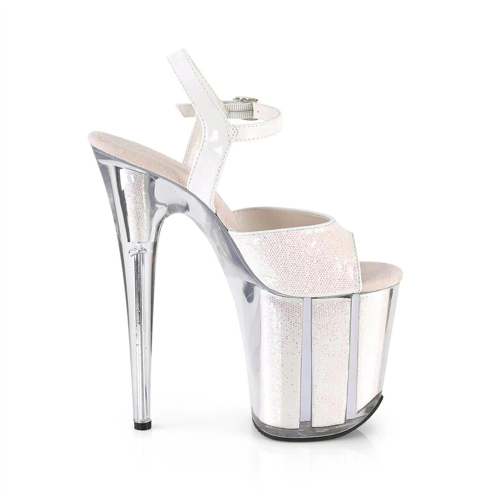 ​ Sandały na platformie 20 cm, – Clear Strap Heel recenzja i cena
