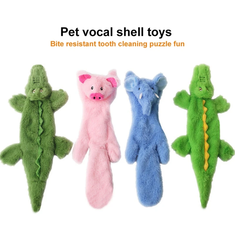 Dog Squeak Toys No Stuffing Plush Dogs Chew Toy for Small Medium Breed Chewer Squeaky Pet Puppy Teething Chewing Interactive Toy