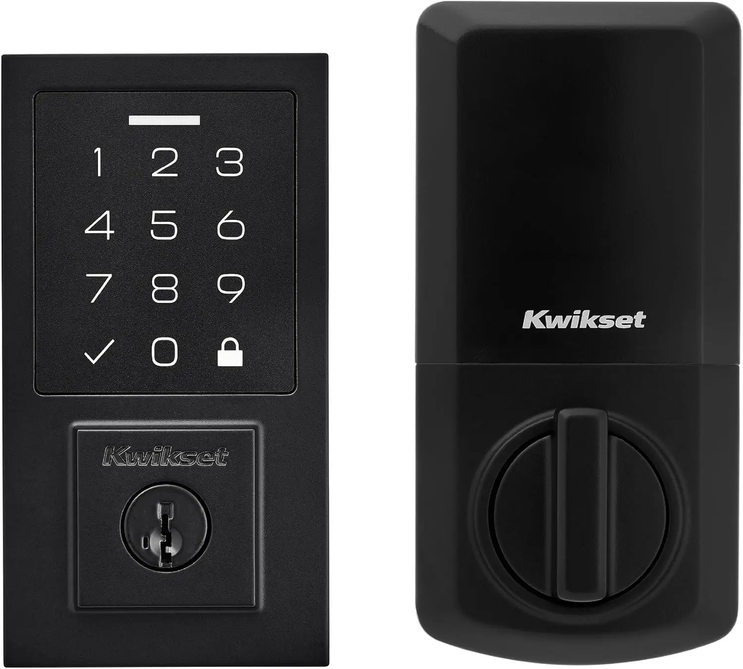 

Electronic Touchpad Deadbolt Door Lock with Auto-Lock, Custom Codes, Advanced Security in Matte Black