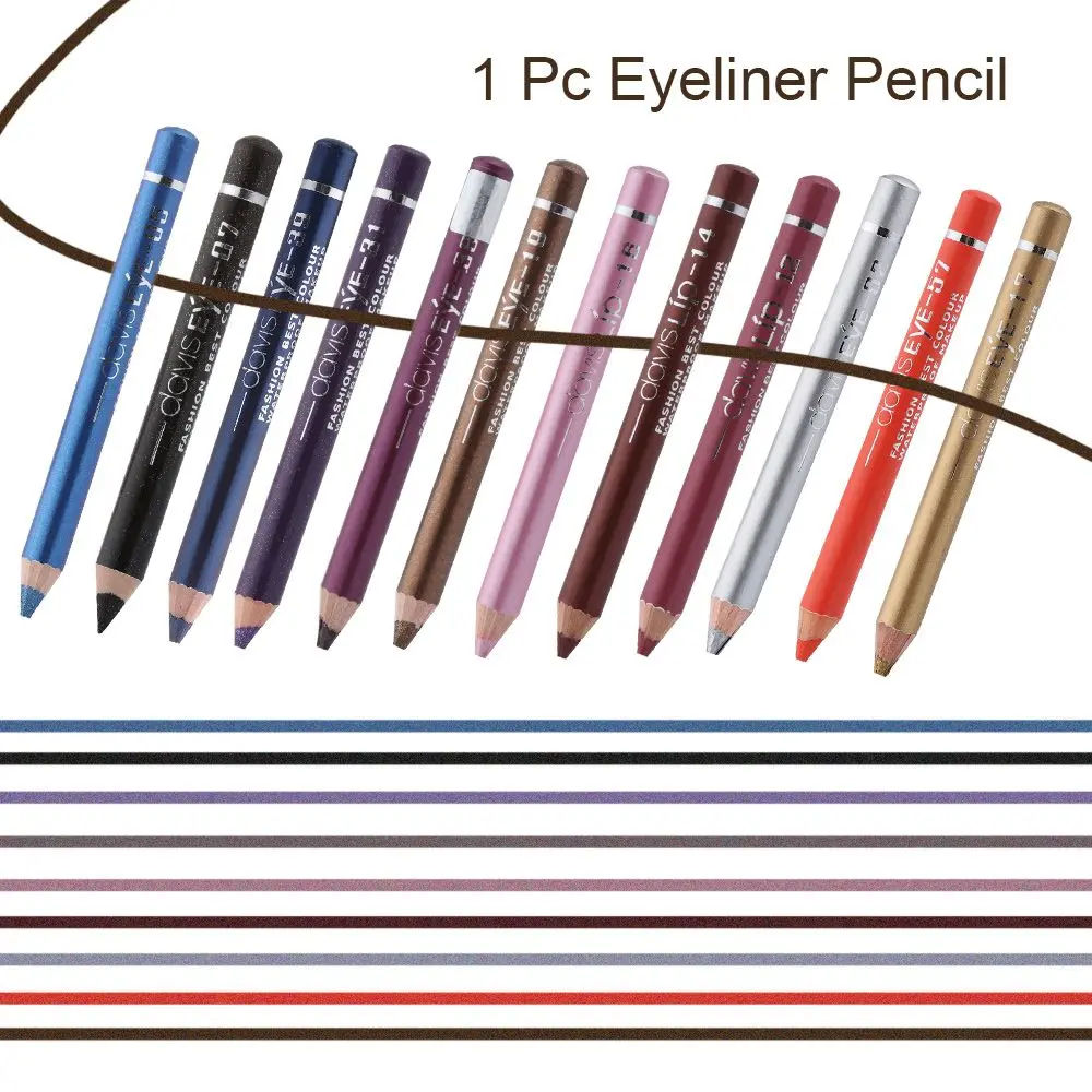 New Eyeliner Pencil with Sharpener Highlighter Pigment Waterproof Long Lasting Eyeshadow Pen Eye Cosmetics