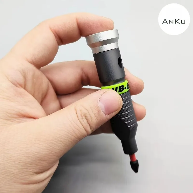 Precision Screwdriver Bit Set Repair Tool Kit Magnetic 6.35mm Bit All Aluminum Screw Driver Tip Mini Tools 360° Rotation