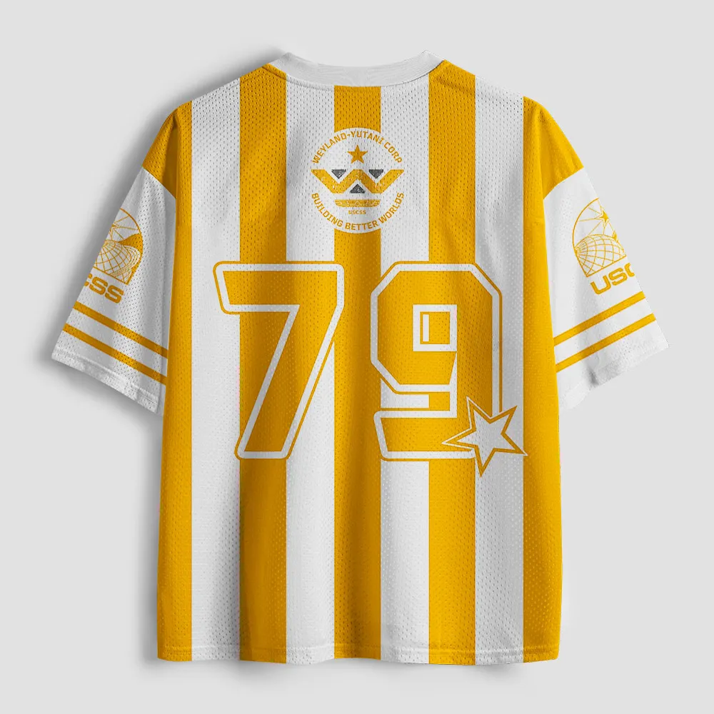 2026 new unisex mesh T-shirt V-neck lightweight breathable polyester mesh retro nostalgic printed casual sportswear