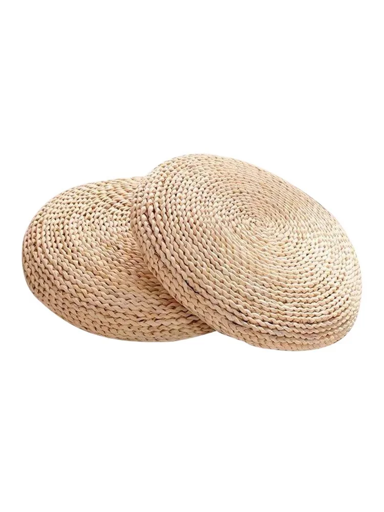 Straw futon Corn skin woven seat cushion Tatami floor Pudong